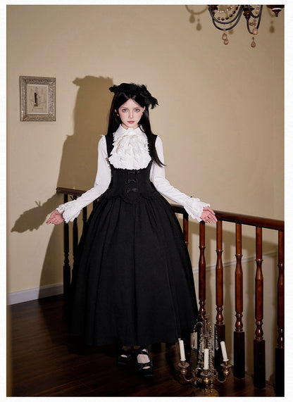 With PUJI - Silent Whisper - Classic Lolita Bust-supporting Long Dress, Shirt