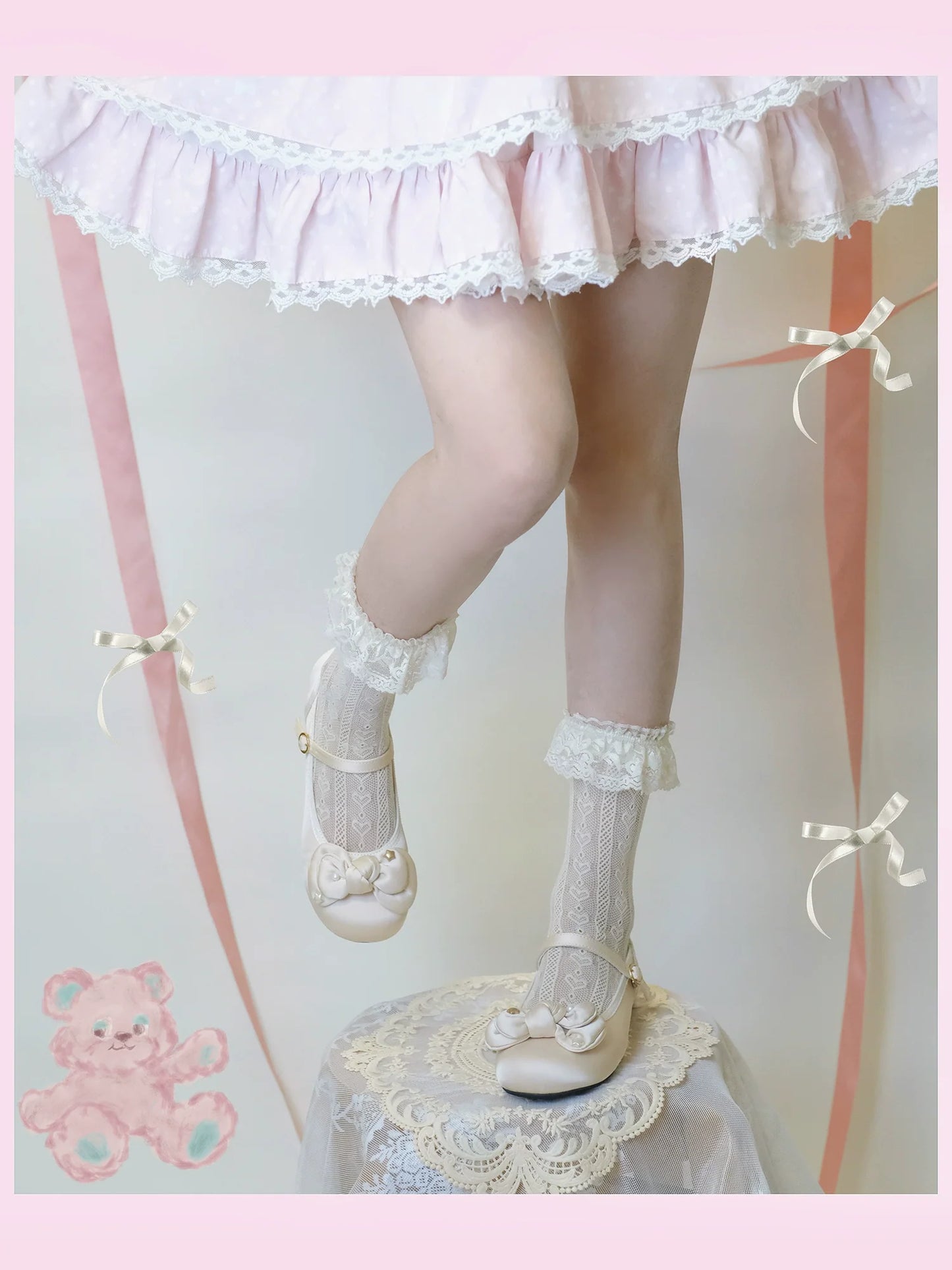 Dolly Doll - Little Fat Ding - Sweet Lolita Shoes Low Heel Round-toe Shoes