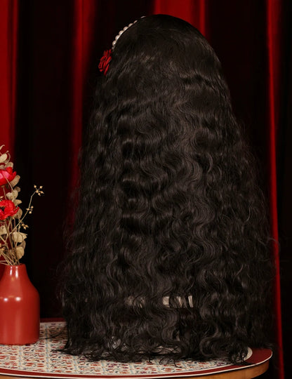 Mabuxi - Gypsy Rose - Black Retro Lolita Curly Wigs Fluffy Sheep Curl Wigs