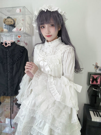 Twilight Zone - Sweet Lolita Blouse Princess Sleeve Shirt Inner Wear