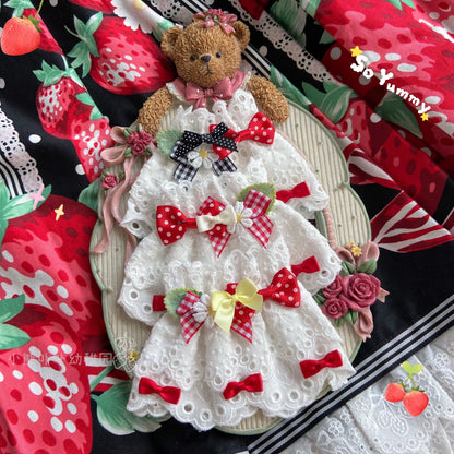 Bear Doll - Original Cute Lolita Bow Cuffs