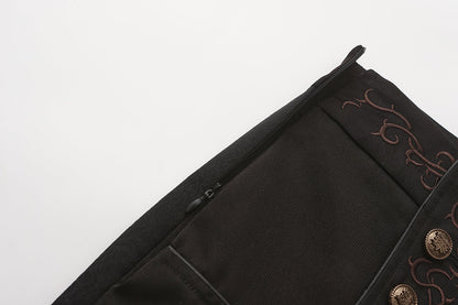 Immortal Thorn - Eternal Treasure Voyage - Ouji Lolita Pants with Waist Embroidery and Buttons