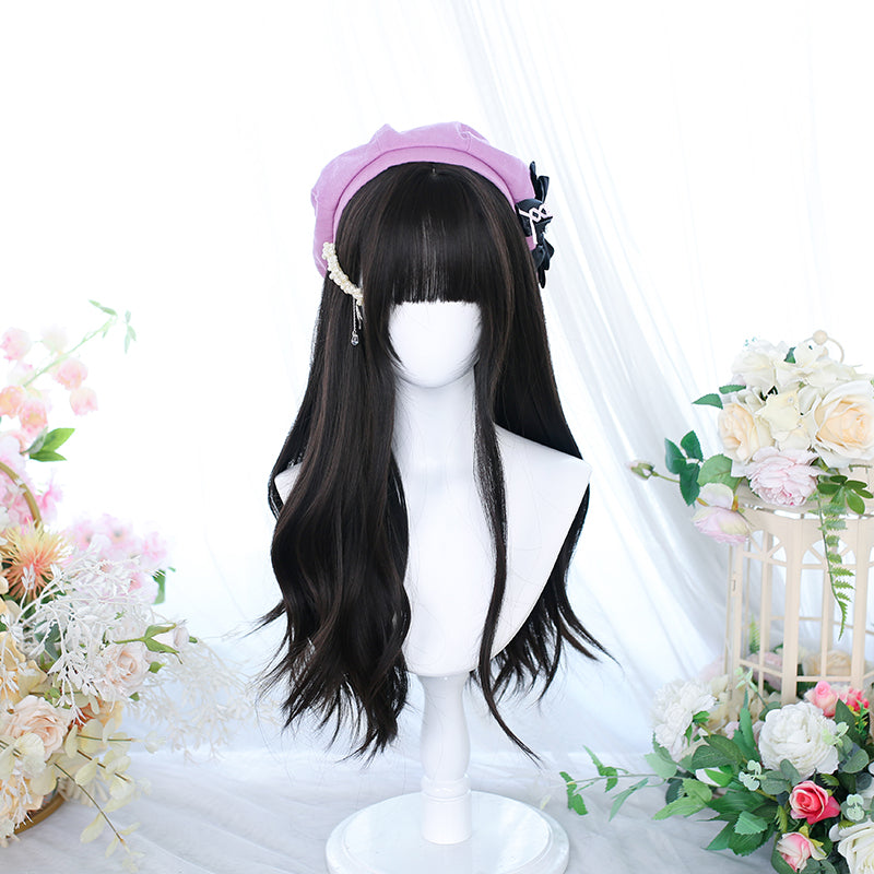 Dalao Home - Lolita Long Curly Natural Cold Brown Wig