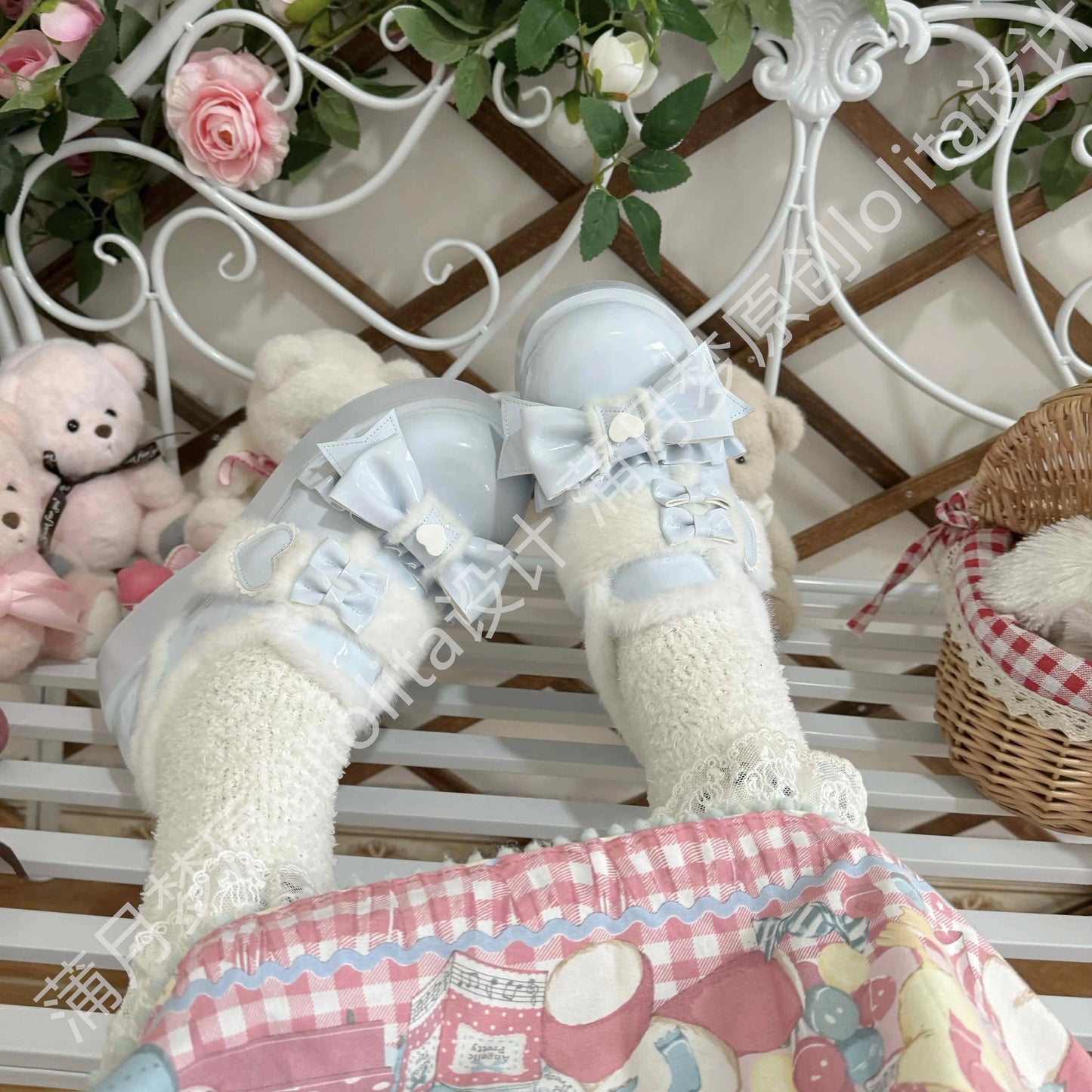Puyuemeng - Cozy Cake - Winter Warm-lined Sweet Lolita Platform Shoes