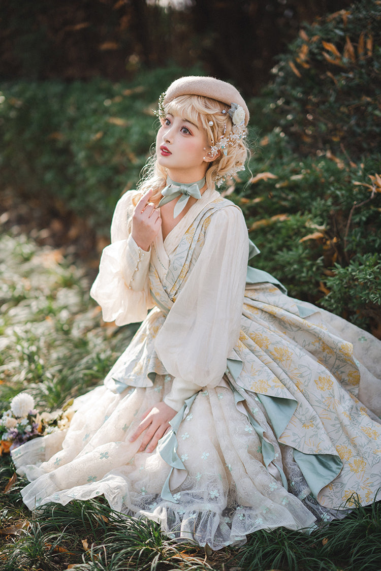 Fantastic Wind - Resurrection - Elegant Embroidery Lolita JSK Set