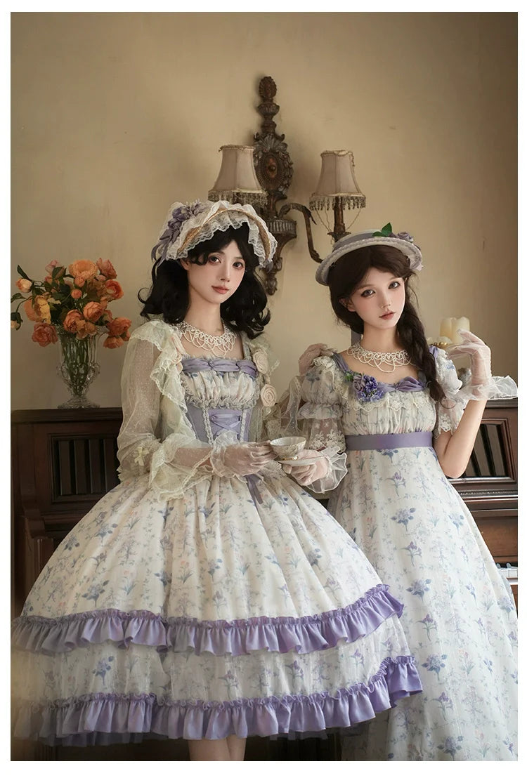 With PUJI - Iris Secret - Twins Lolita Summer Dress, Empire OP, Bodice JSK