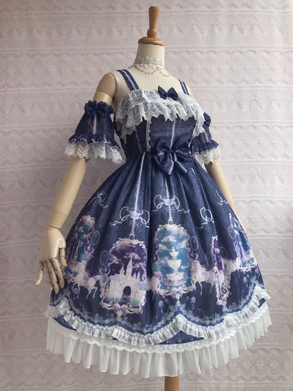 Yilia - Unicorn's Secret Garden Summer Lolita JSK Dress