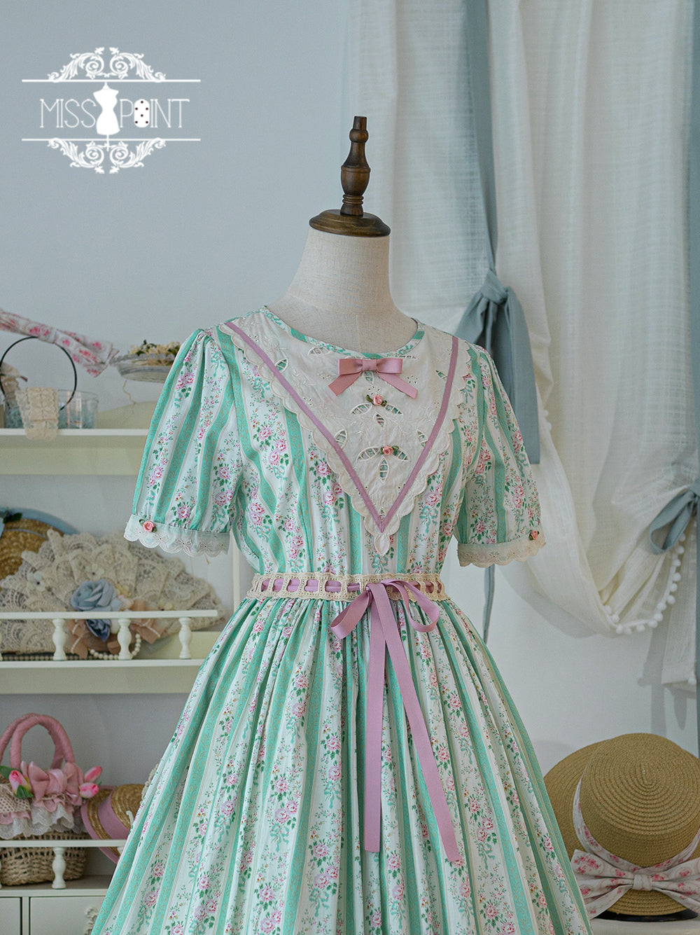 Miss Point - Happy Summer Elegant Lolita Floral OP Dress