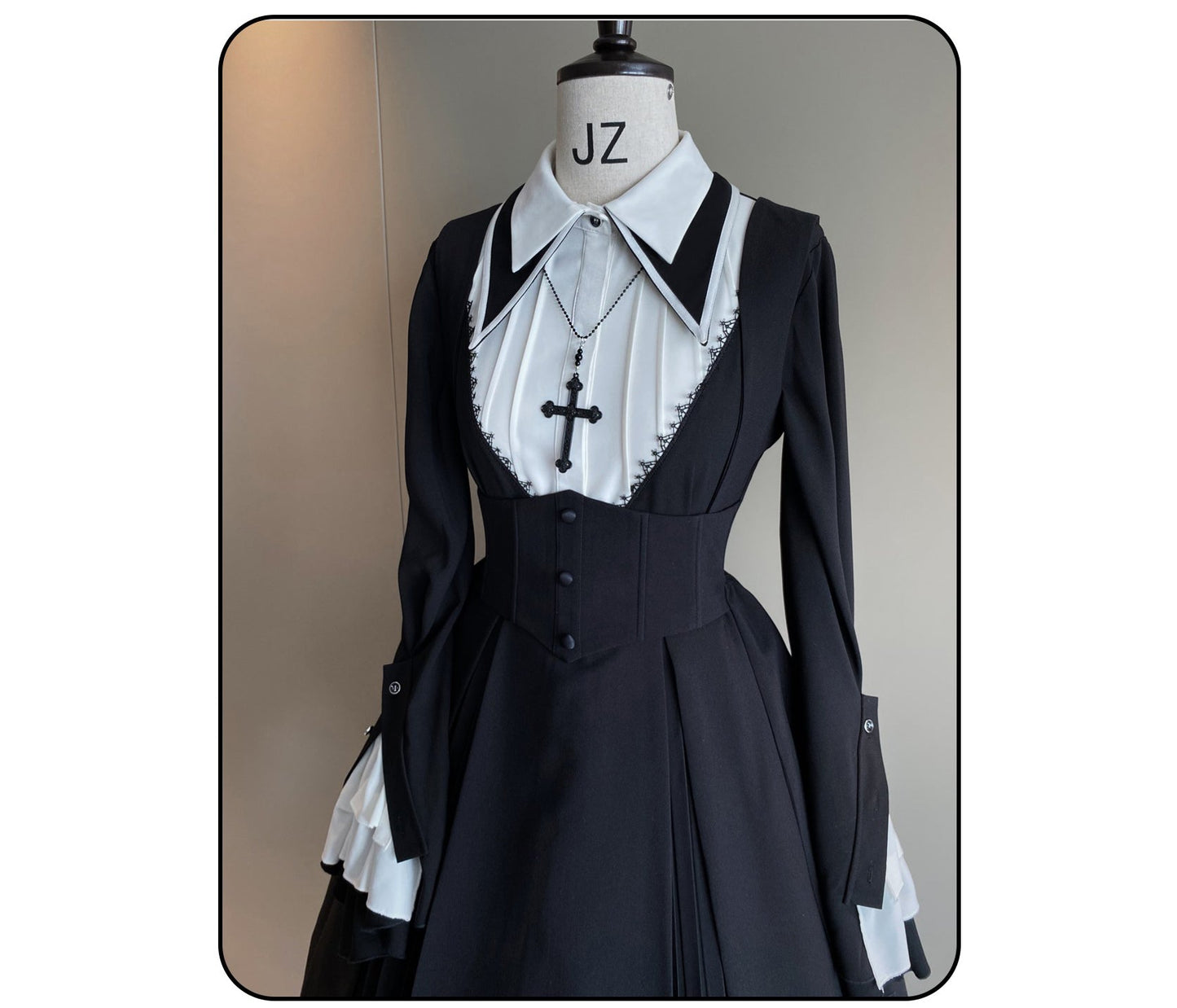 Susin Lolita - Cross Praise - Nun Style Gothic Lolita Dress and Blouse