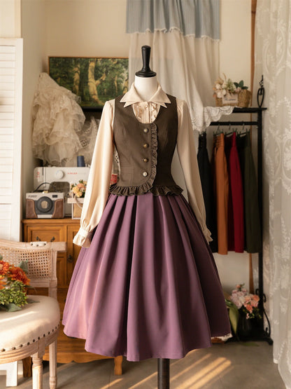 Forest Wardrobe - Forest Basket - Elegant Lolita Vest Autumn/Winter Versatile Waistcoat