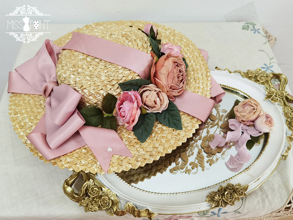 Miss Point - Lilyka Garden - Classic Lolita Headdress and Necklace Brooch Bow Trailing