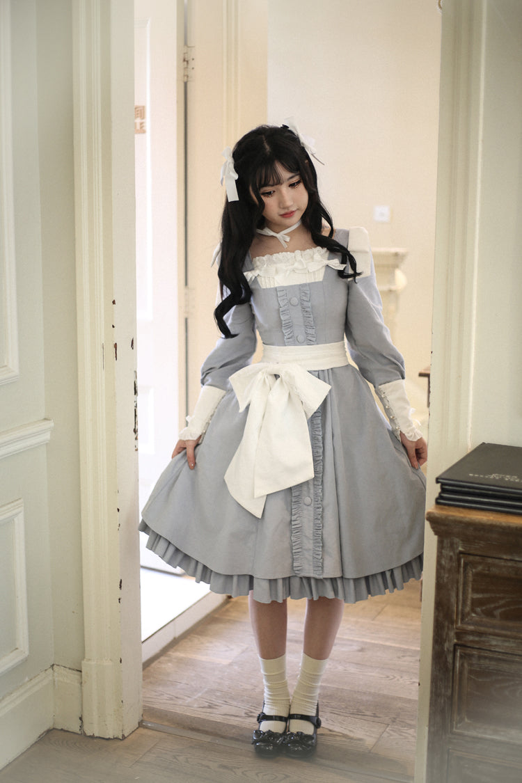 Sweet Wood - Annie's Gift - Elegant Velvet Lolita OP Dress