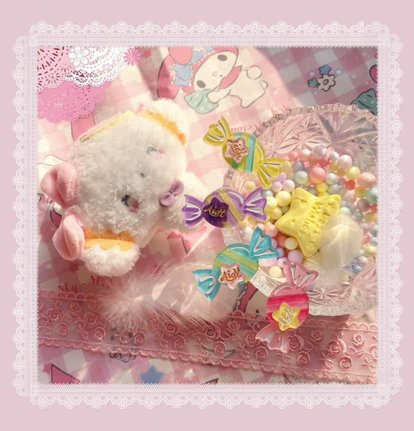 Halloween Alice - Rainbow Candy - Sweet Lolita Ring Hairclip