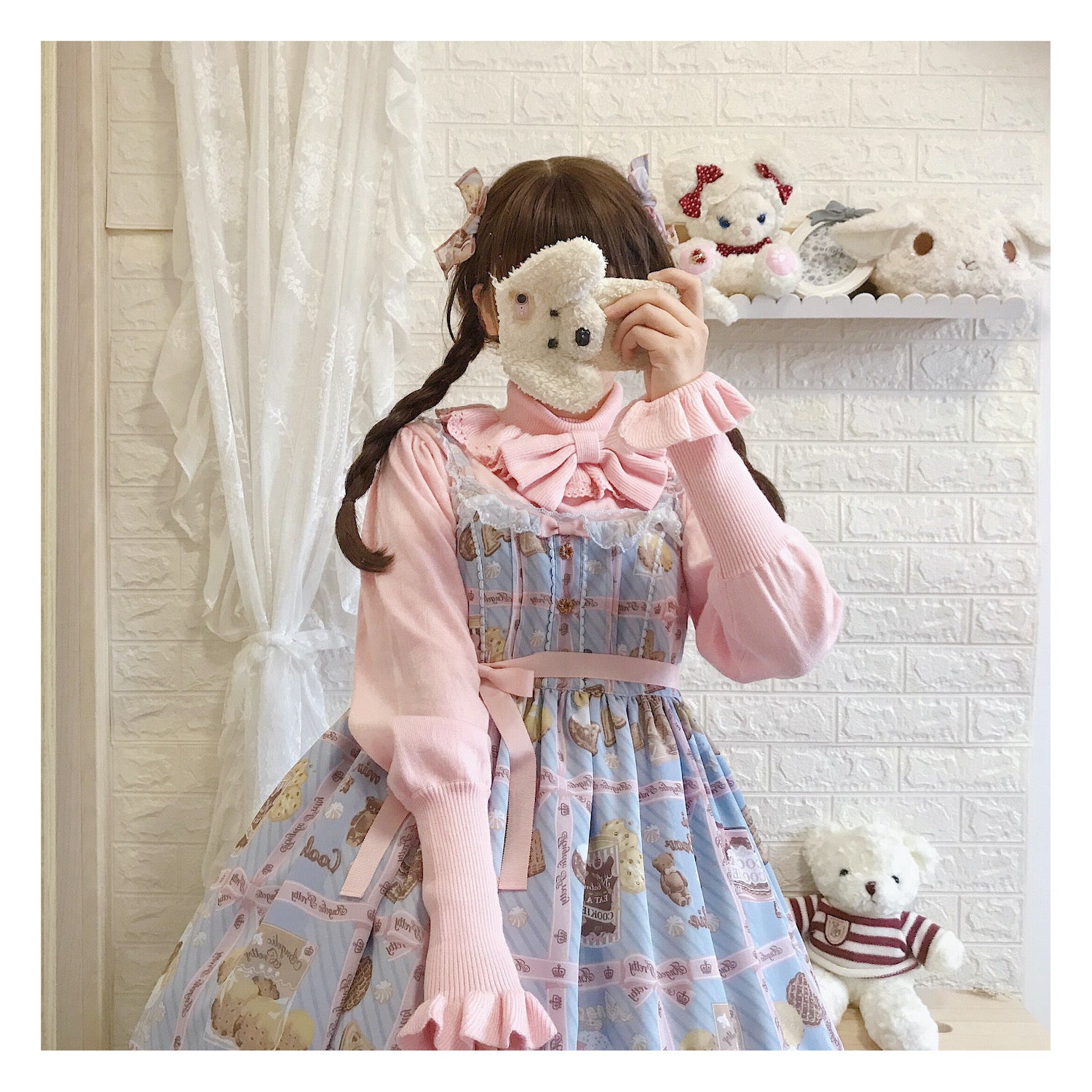 PPX STUDIO - Sweet Lolita Woolen Sweater Multicolors