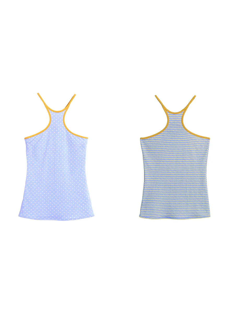 Vintage Dual-Sided Color Knit Tank Top