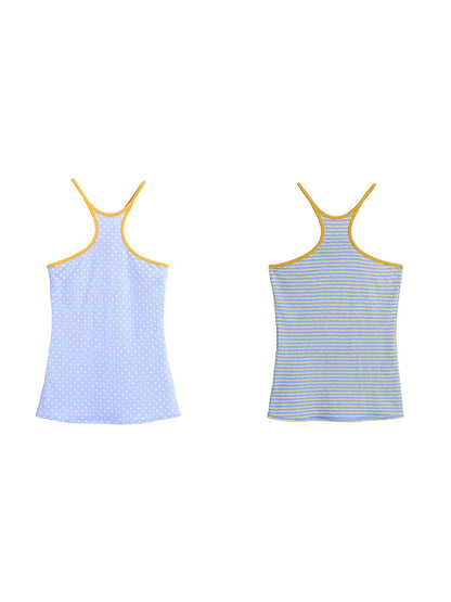 Vintage Dual-Sided Color Knit Tank Top