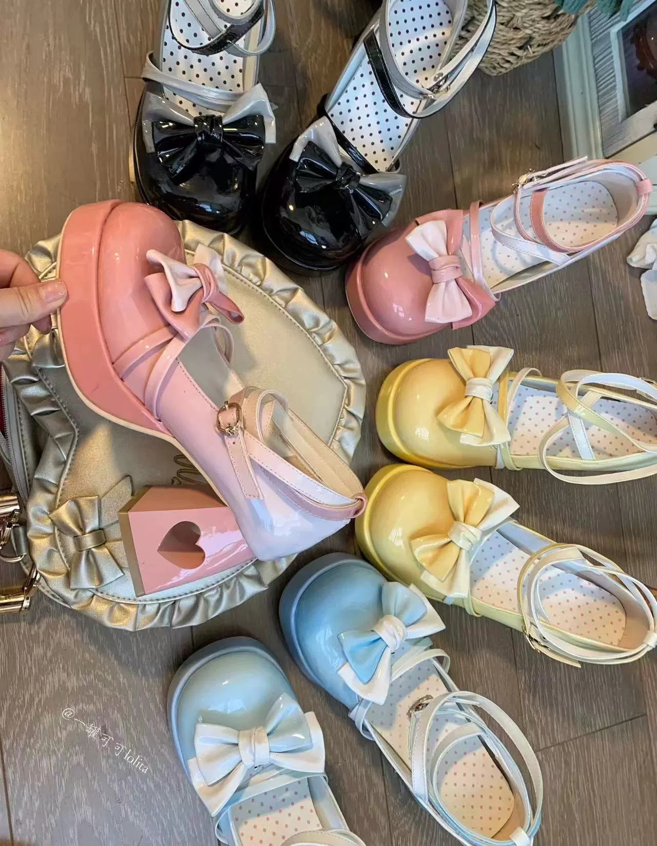 A Can of Cocoa - Heart Function - Sweet Lolita Shoes Gradient Color High Heels