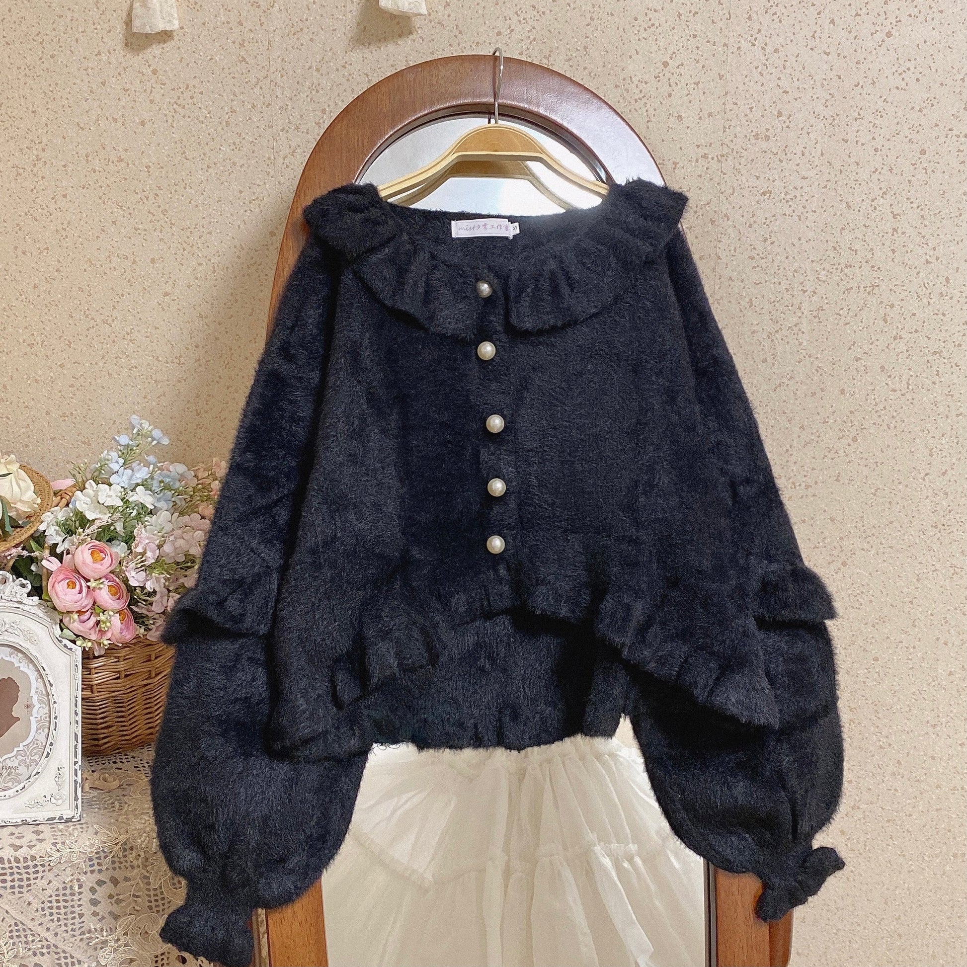 MIST - Small Ointment - Sweet Lolita Thick Sweater Coat Puff Sleeve