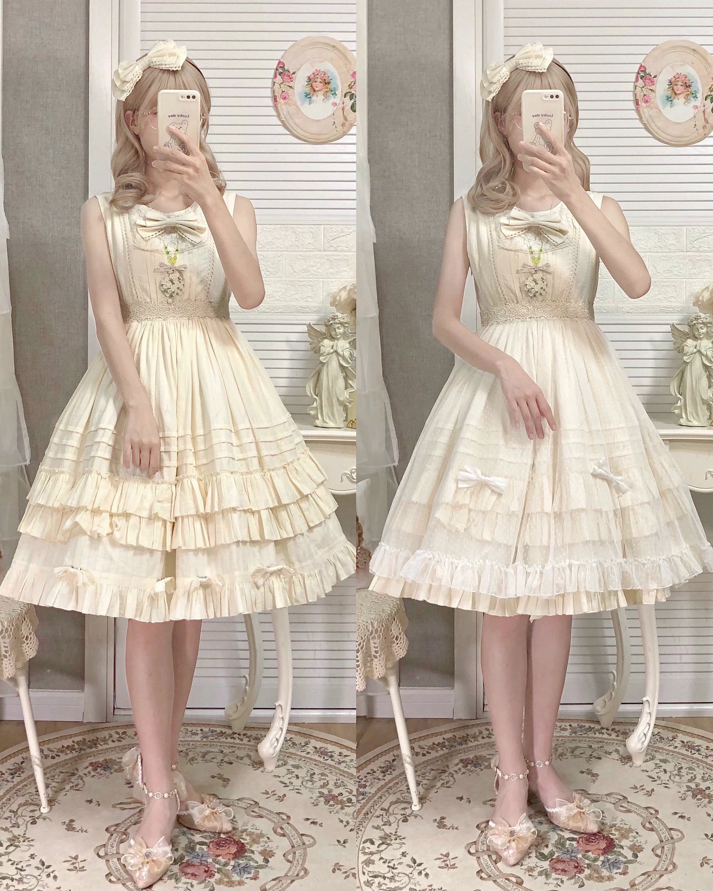 Strawberry Witch - Elegant Lolita Jumper Dress Solid Color JSK