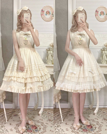 Strawberry Witch - Elegant Lolita Jumper Dress Solid Color JSK