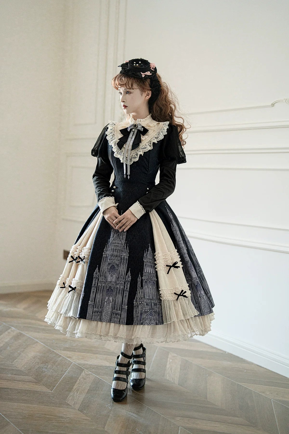 Letters from Unknown Star - Church Bell - Elegant Lolita OP Dress Long Sleeve Spring Autumn