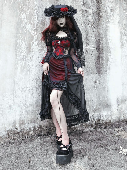 Blood Supply - Drawstring Christmas Gothic Lolita Long Dress