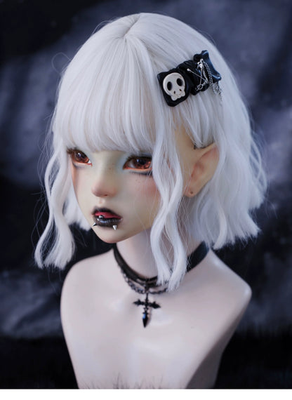 Strange Sugar - Gothic Hair Accessories Set Skulls Sharks Lolita Clips Headbands