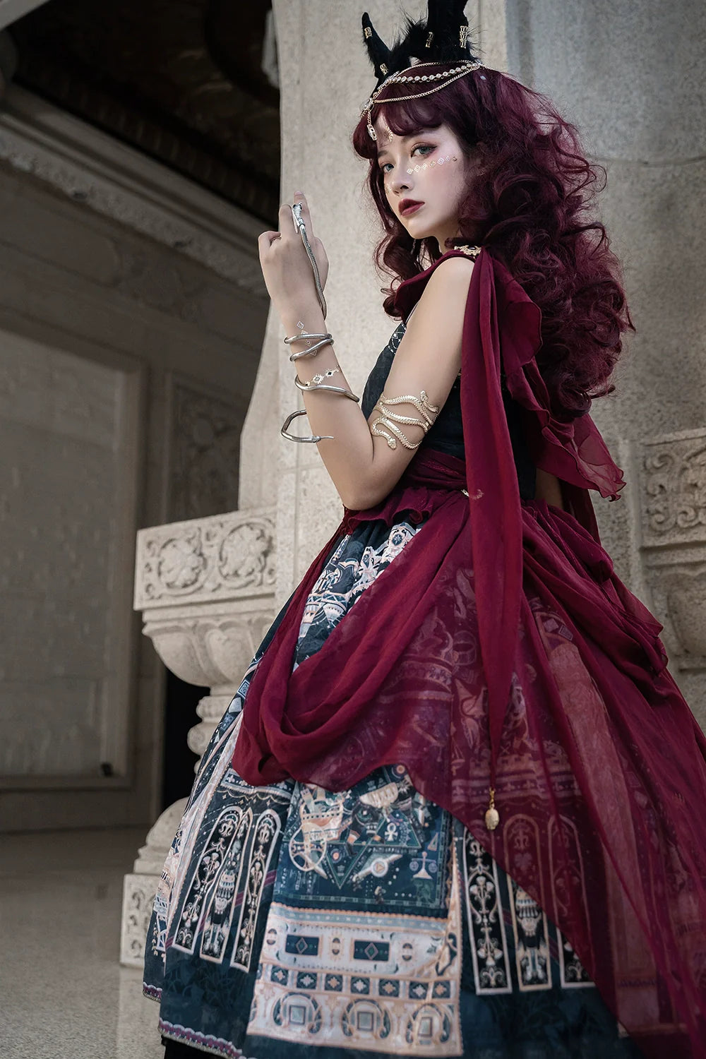 Miss Point - Dusk Best - Egyptian Lolita Dress Set Gorgeous JSK