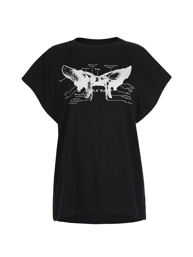 Two-wear design loose t-shirt 【s0000002236】