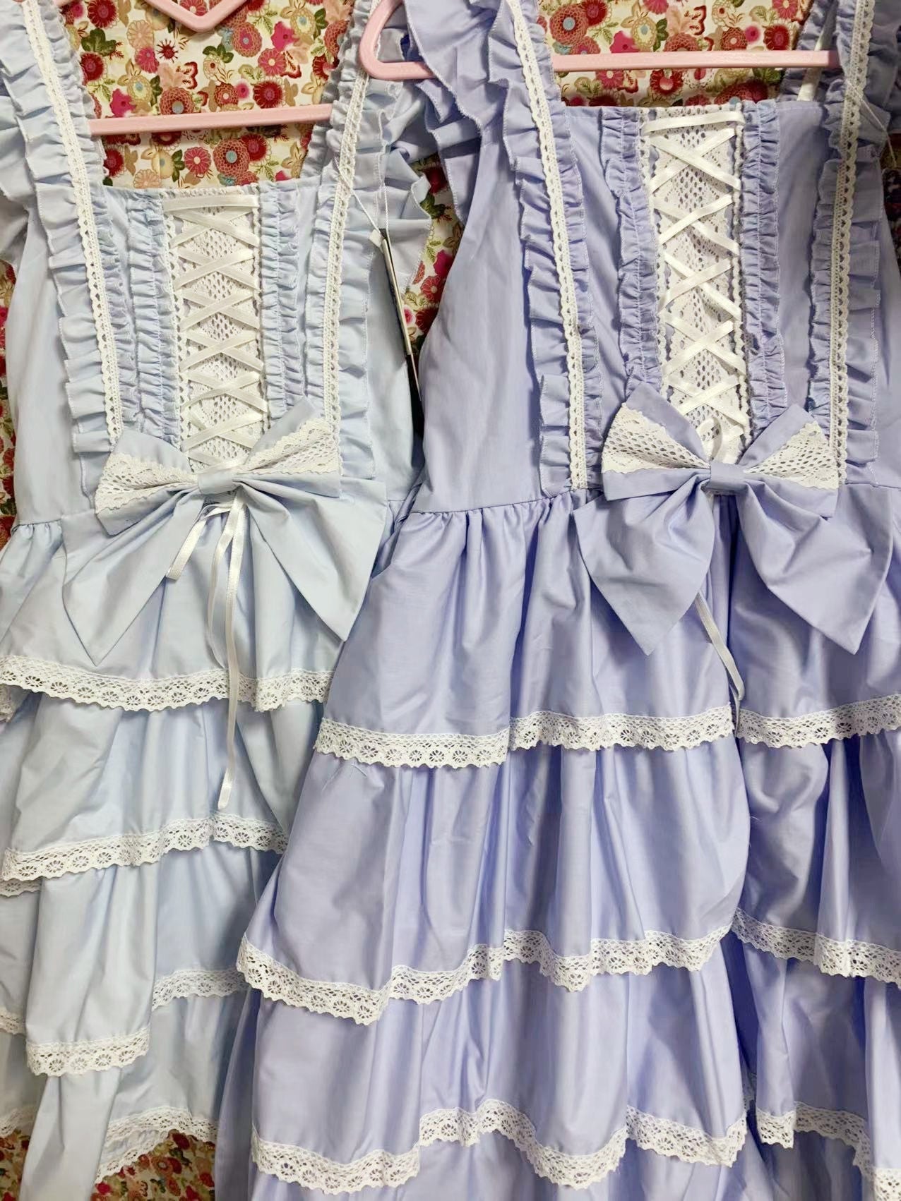 Ilovexiaolu - Princess Tata Kawaii Solid Color Lolita JSK