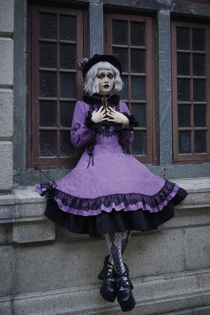 Miss Point - Perintz Manor - Gothic Lolita OP Long Sleeve Retro Lolita Dress