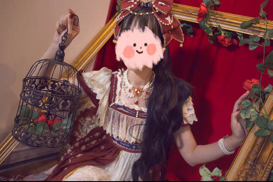 Rose of Sharon - Customized Lolita Pearl Necklace with Gemstone Pendants