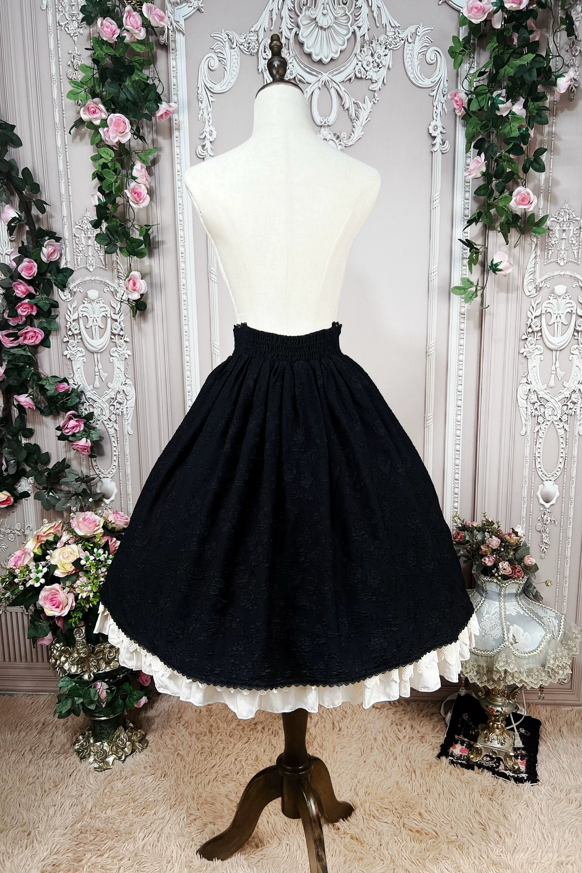 DMFS Lolita - The Heart of the Rose - Elegant Retro Lolita Skirt High Waist SK Blouse