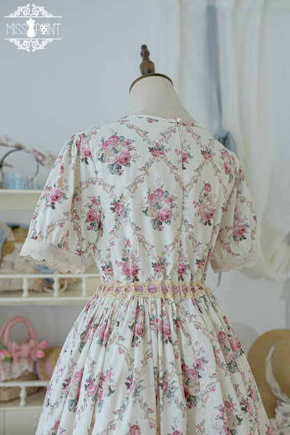 Miss Point - Happy Summer Elegant Lolita Floral OP Dress