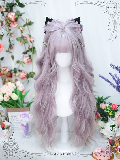 Dalao Home - Poi Balls - Sweet Lolita Wig Long Curly Purple Wigs