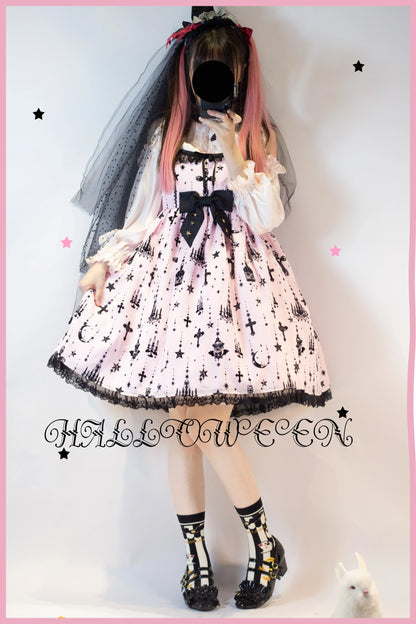 Yukines Box - Gothic Lolita Halloween Pumpkin Bat Socks