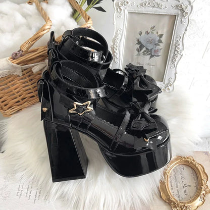 Beauty Bunny - Star Prayer - Kawaii Lolita Shoes Round Toe Summer Heels