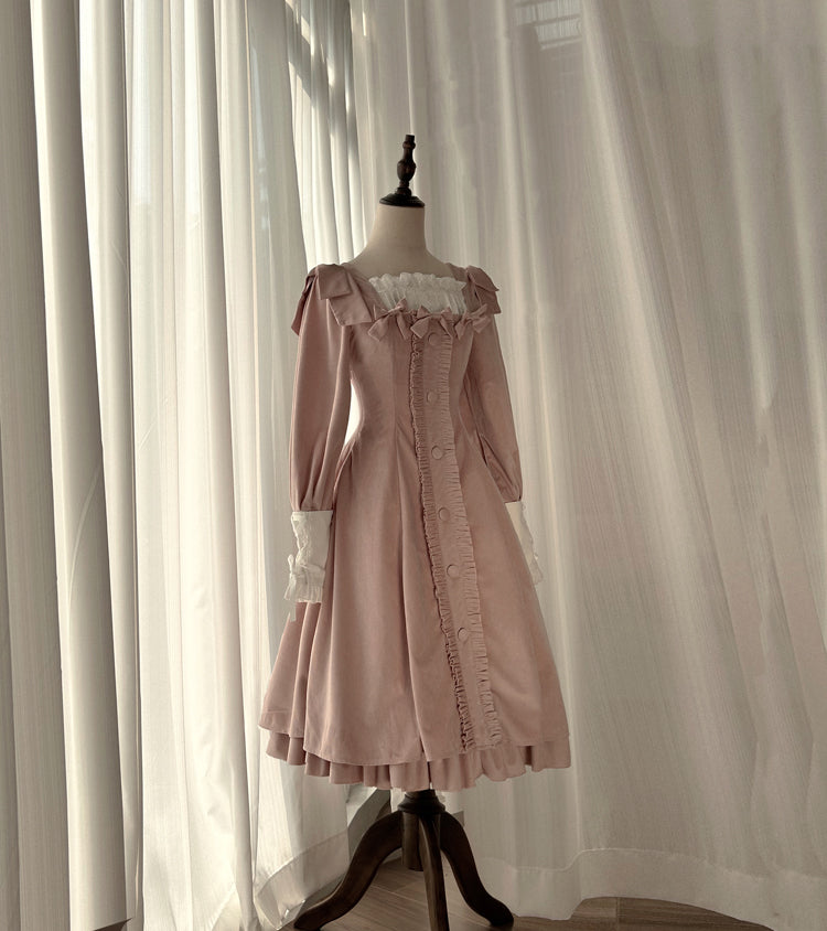 Sweet Wood - Annie's Gift - Elegant Velvet Lolita OP Dress