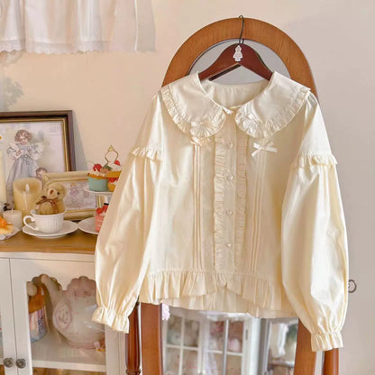 Sugar Girl - Sweet Lolita Blouse Bubble Sleeve Shirt
