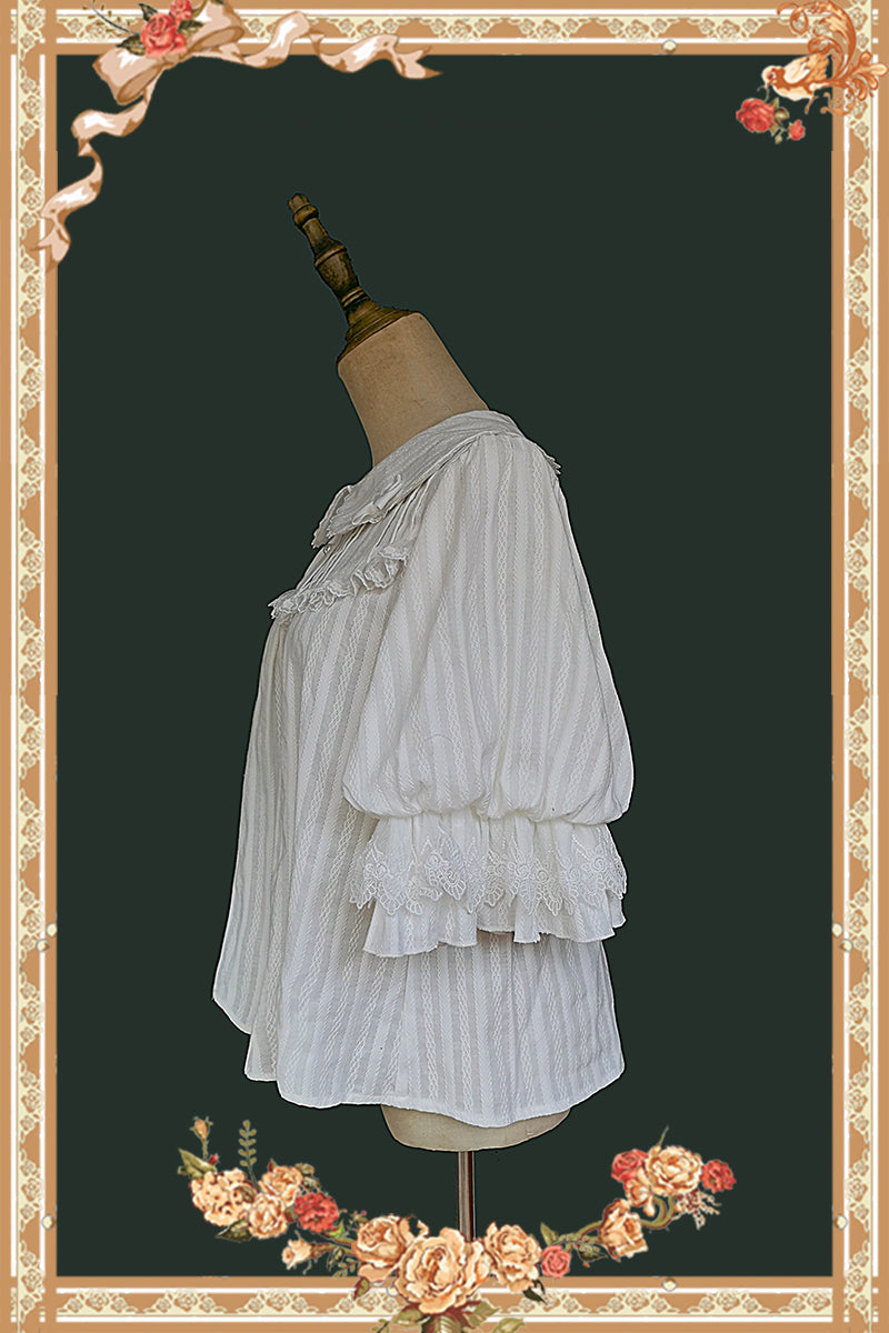 Infanta - Doll Lolita Cotton Short Sleeve Blouse