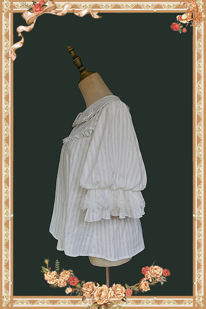 Infanta - Doll Lolita Cotton Short Sleeve Blouse