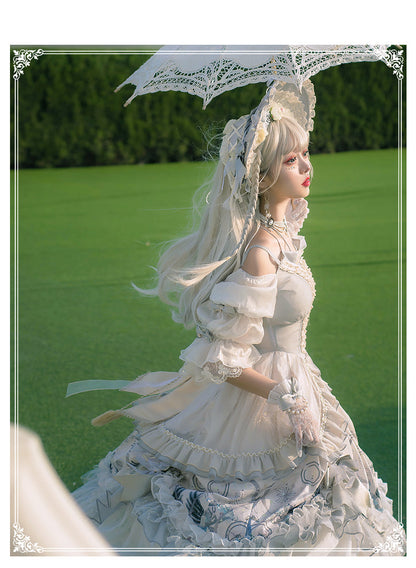YingLuoFu - Rose Girl - Lolita Tea Party Wedding OP Dress