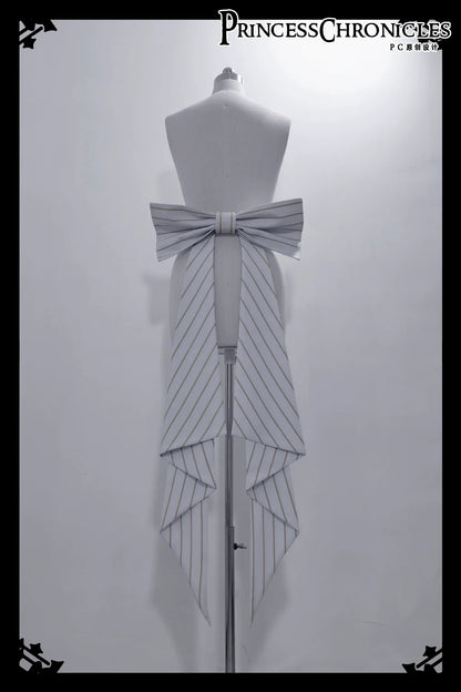 Princess Chronicles - Rabbit Theater White Moonlight - Ouji Lolita Shorts Set, Rabbit Hat