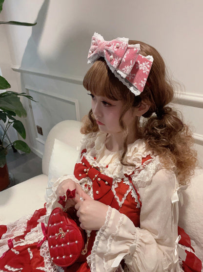 Cheese Cat - Sweet Lolita KC Lace Butterfly Lolita KC with Pearl