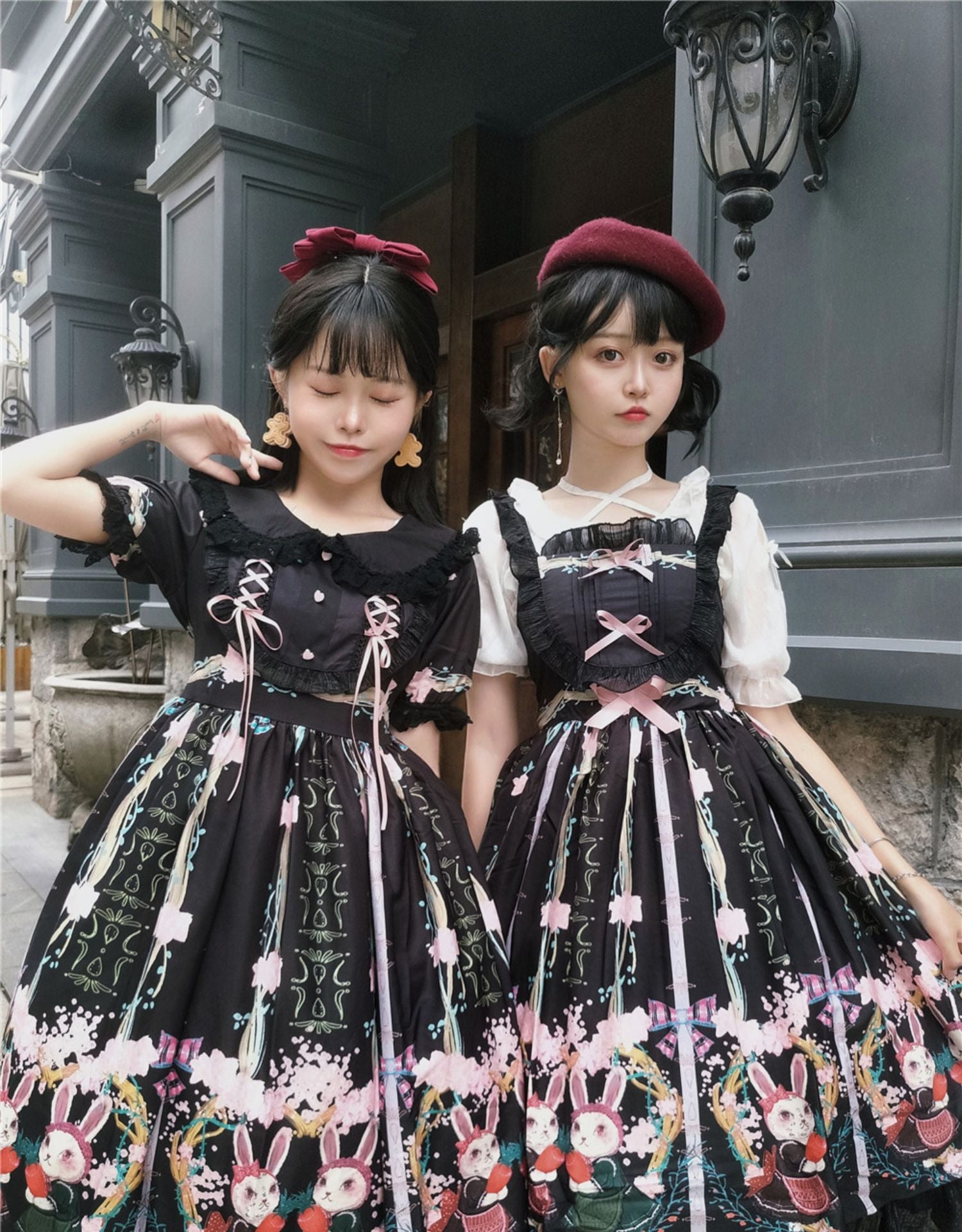 Niu Niu - Picnic Bunny Girl - Plus Size Lolita JSK Short Sleeve OP Dress