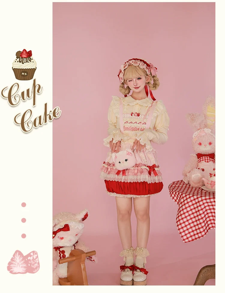 Mademoiselle Pearl - Cup Cake - Sweet Lolita OP Dress Kawaii Lolita JSK SK