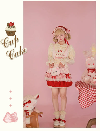 Mademoiselle Pearl - Cup Cake - Sweet Lolita OP Dress Kawaii Lolita JSK SK