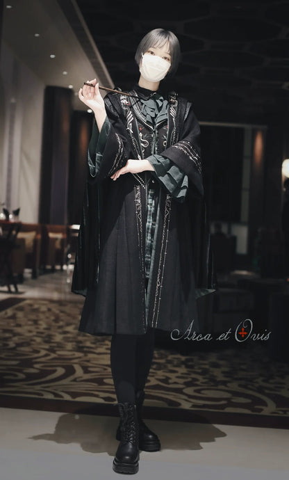 Arca et Ovis - Magic Academy G - Ouji Lolita Overcoat Embroidered Gothic Prince Long Coat
