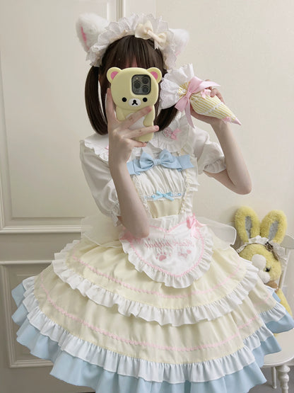 Sugar Girl - Cat Ear Tale - Sweet Lolita Jumper Dress Suspender Dress