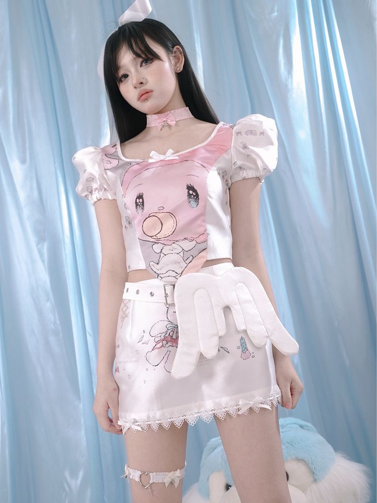 Puff sleeve top shirt【s0000002169】